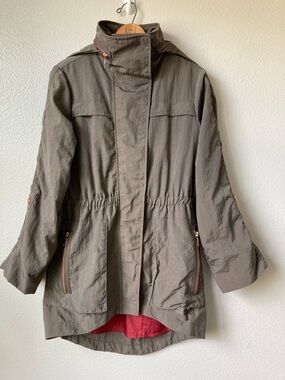 G.E.T. Equipment General technique Hooded rain nylon jacket sz XS